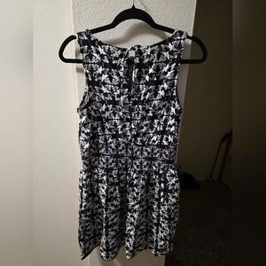 Universal Thread Black and White Floral Mini Dress